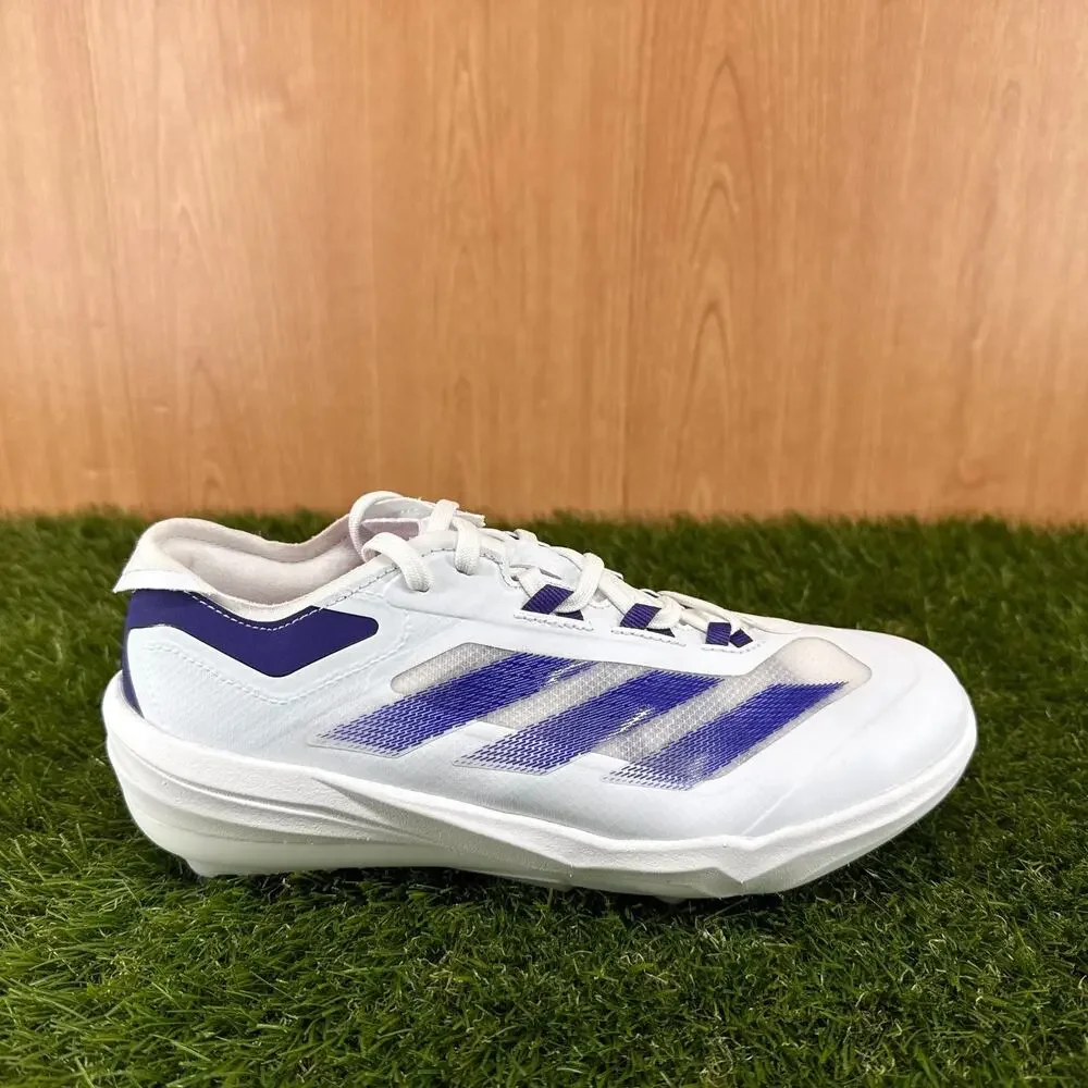 adidas Adizero Impact NCAA Purple White Baseball Cleats JR3062 Men's Size 6.5